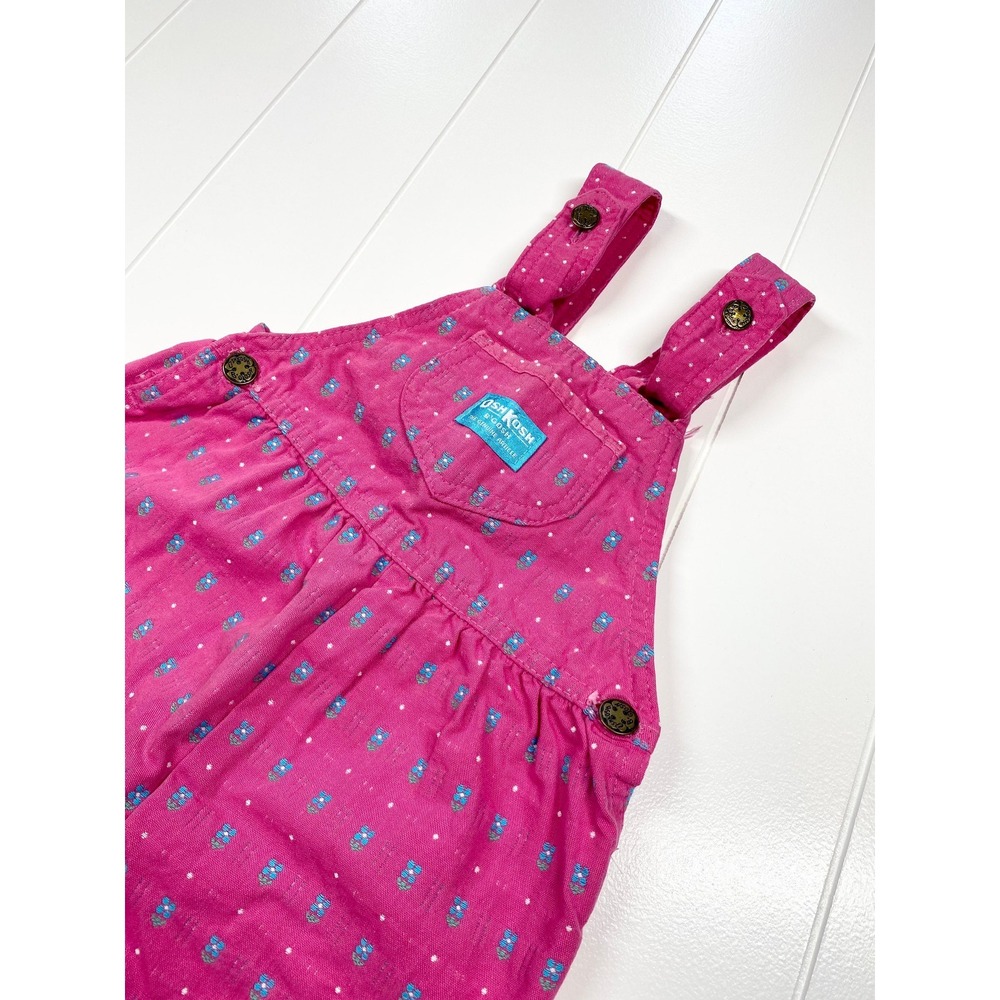 Vintage Oshkosh BGosh Floral Overalls, Size 5, Made in USA - Picture 7 of 11
